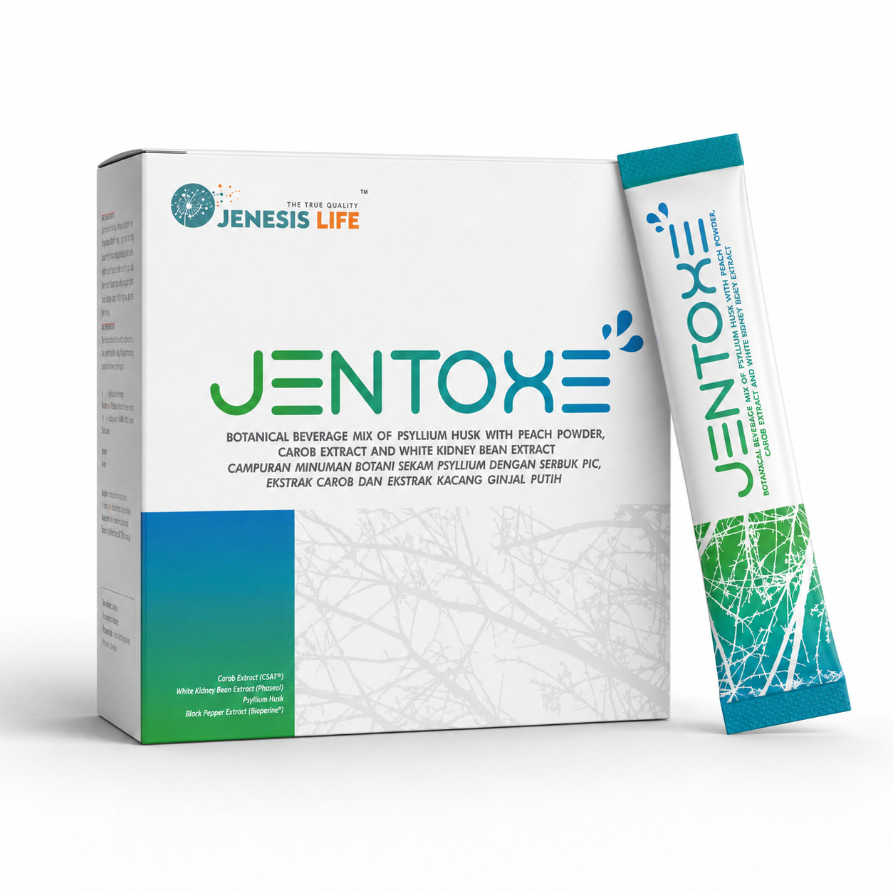 Jentoxe™: Botanical Fruit Detox, Prebiotic Fiber & Carb Blocker Drink
