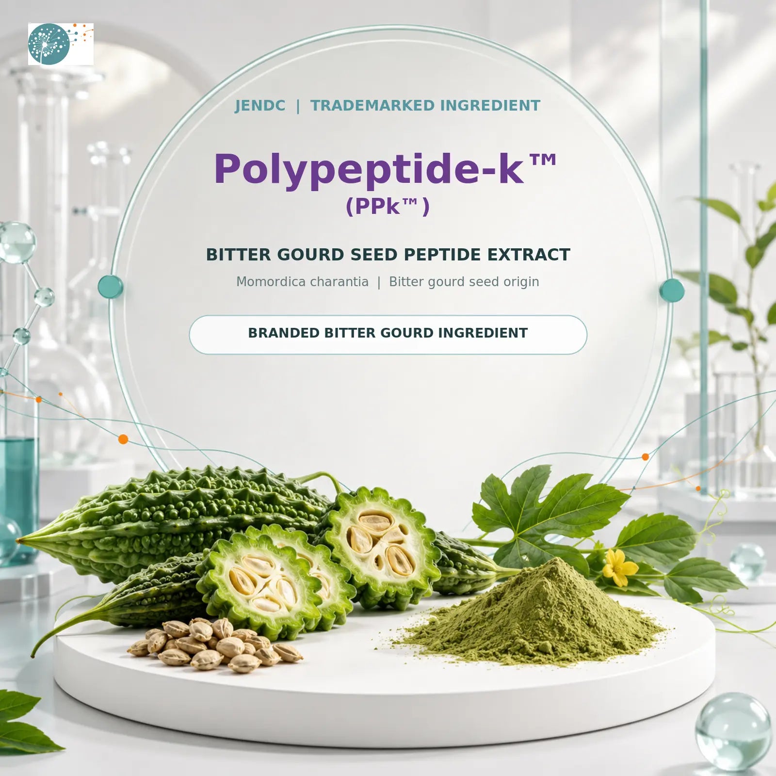 Polypeptide-k PPk patented bitter gourd seed extract in JenDC for natural blood glucose management and insulin sensitivity