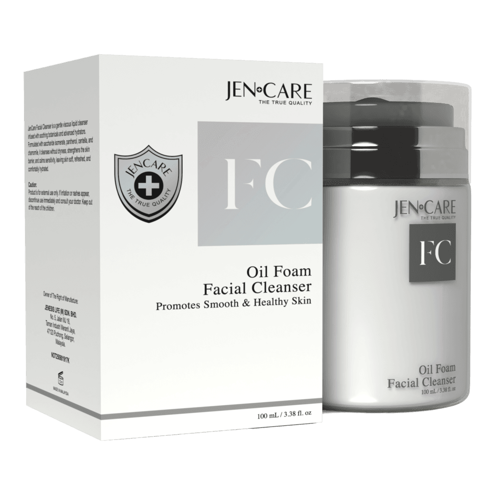 Jencare™ Oil Foam Facial Cleanser side 2
