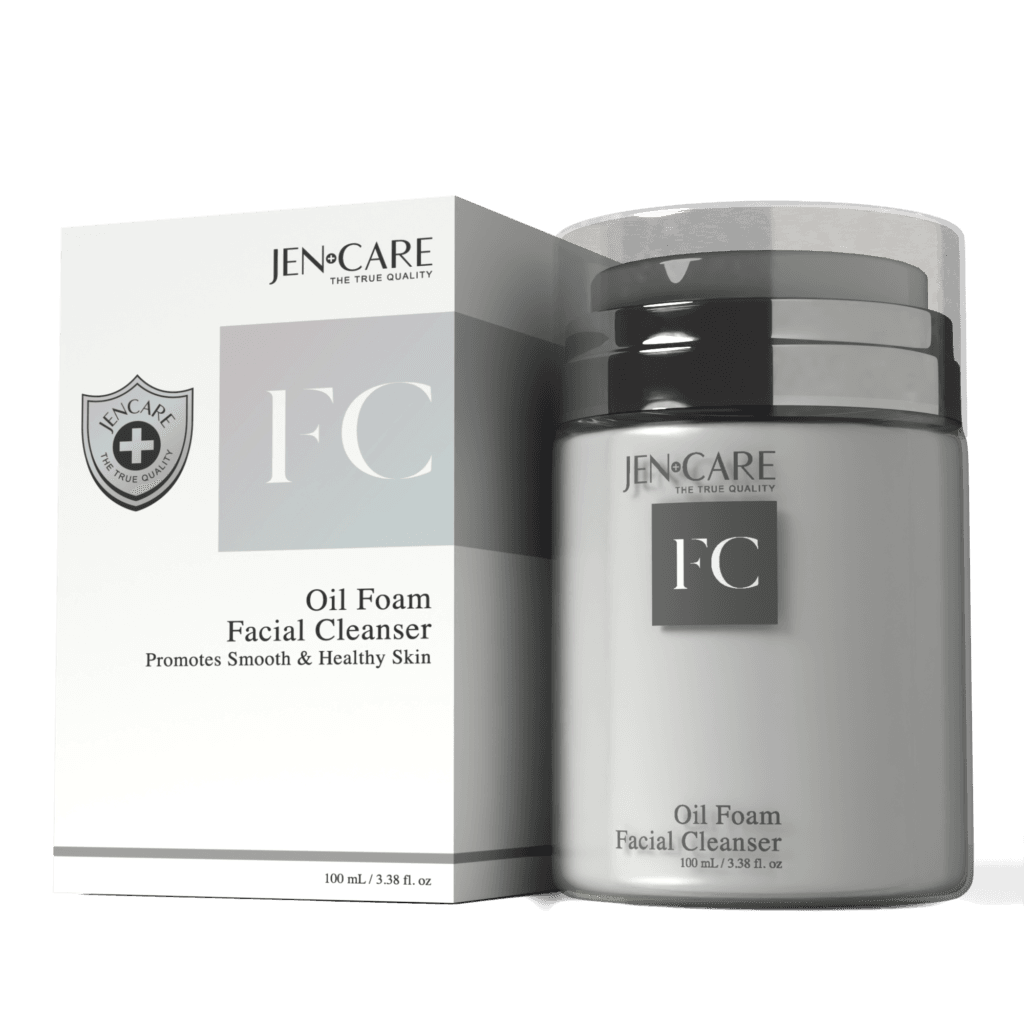 Jencare™ Oil Foam Facial Cleanser side 1