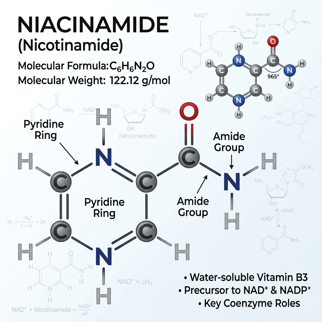 Scientific diagram of Niacinamide