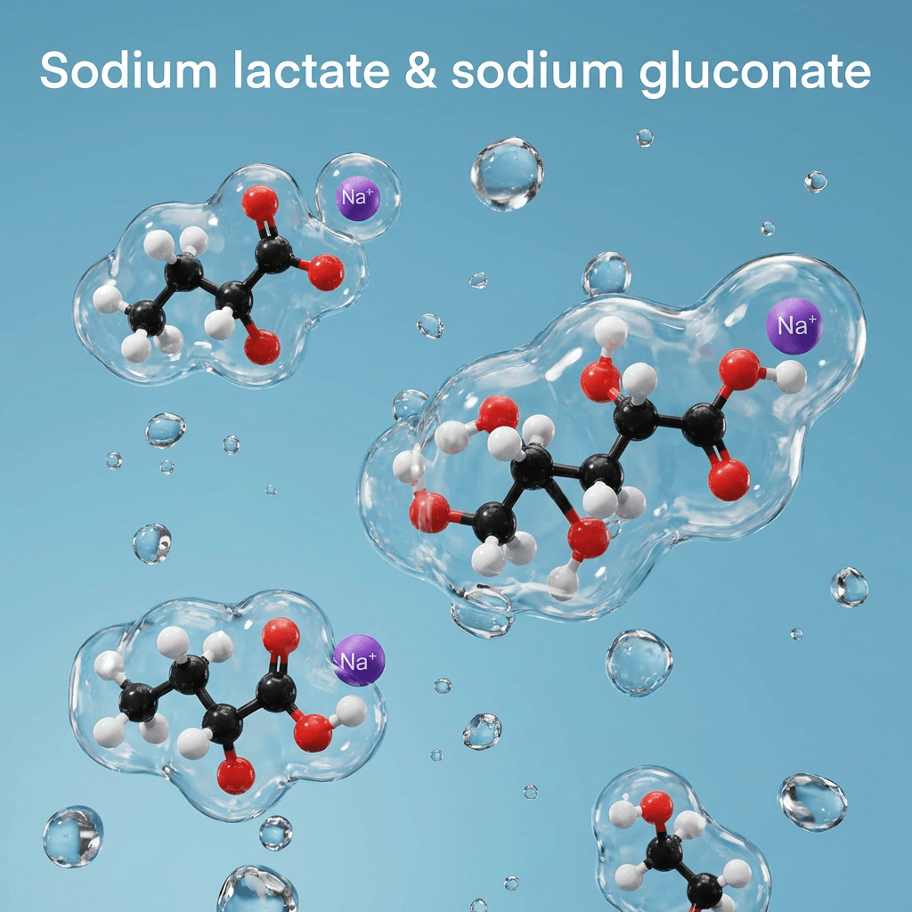 Sodium lactate and sodium gluconate